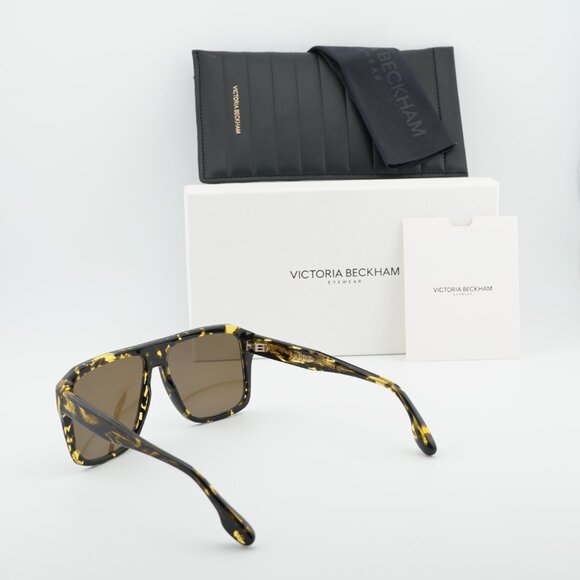 Victoria Beckham VB671S 012 Square Sunglasses – Havana/Brown